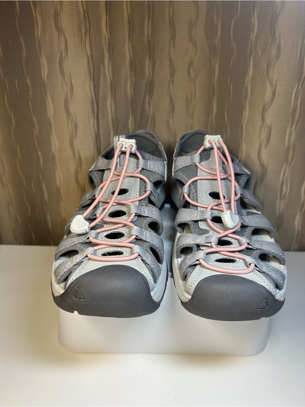 Keen Astoria West Sandal Women's 9 Gray Coral 1023589 Water Kayak Watersports - Picture 8 of 16